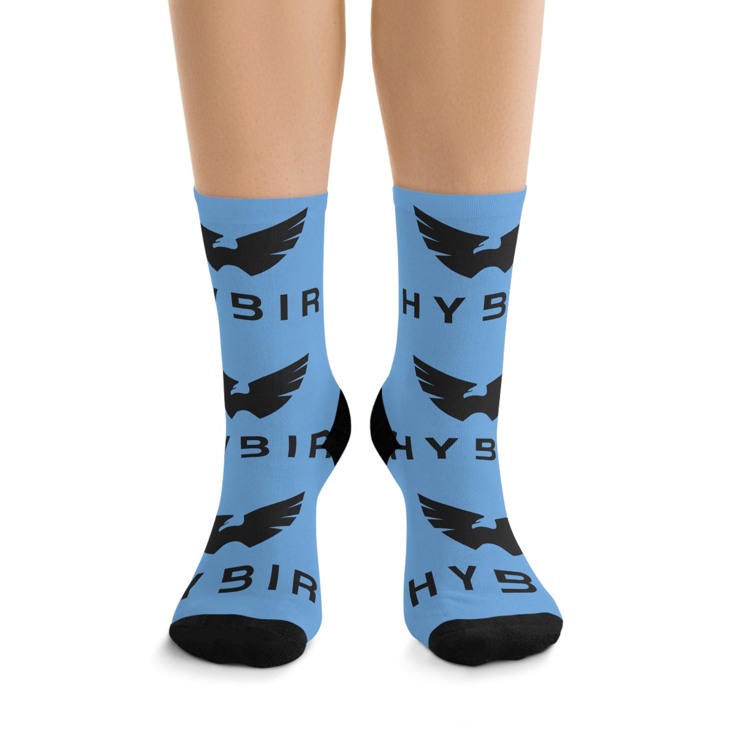 Blue Recycled Poly Socks