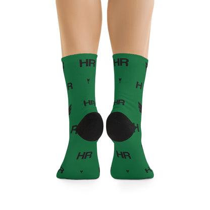 Green Recycled Poly Socks