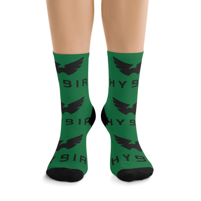 Green Recycled Poly Socks