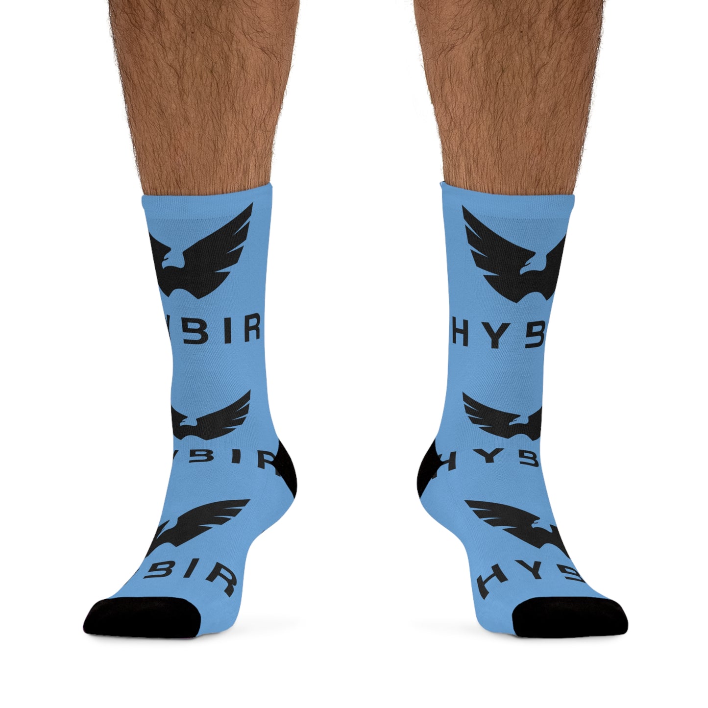 Blue Recycled Poly Socks