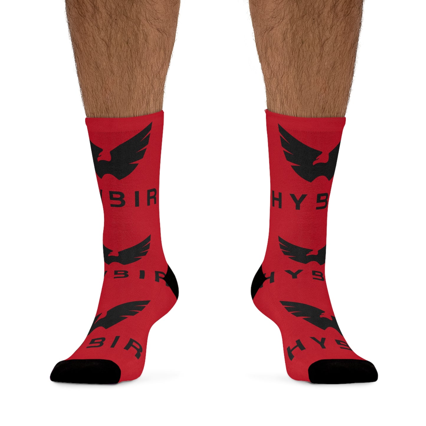 Red Recycled Poly Socks