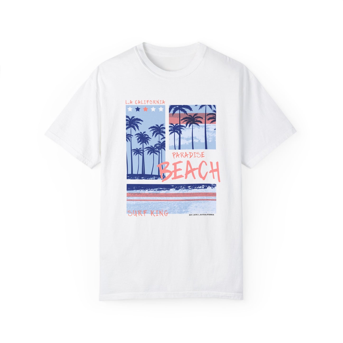 California Paradise Beach Unisex Garment-Dyed T-Shirt